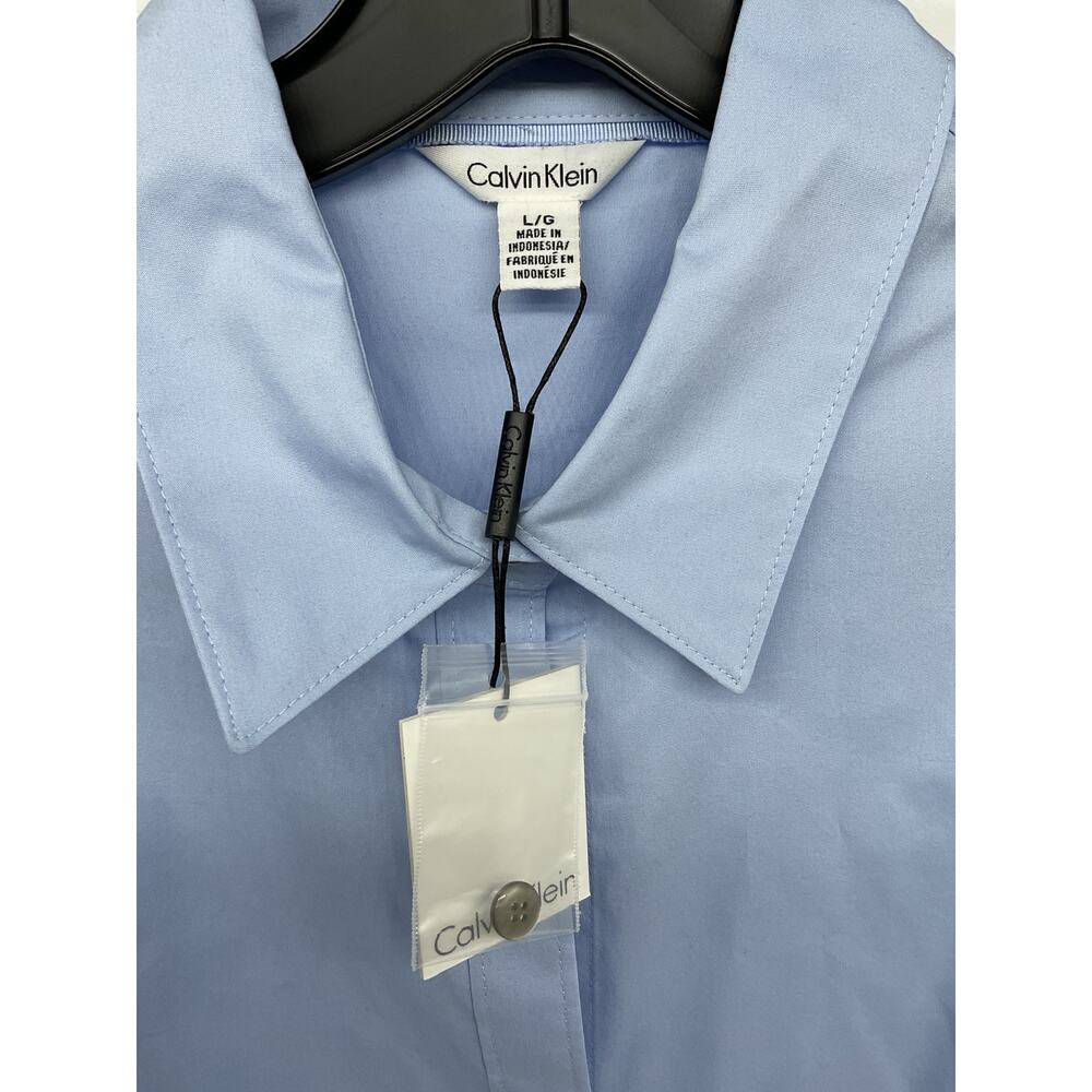 Calvin Klein Women’s Long Sleeve Button-Up Dress Shirt (Size L) - Picture 2 of 4